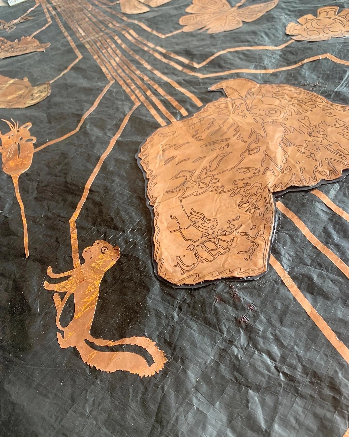Participant artwork at electronic textile camp co-organized by Craftwork