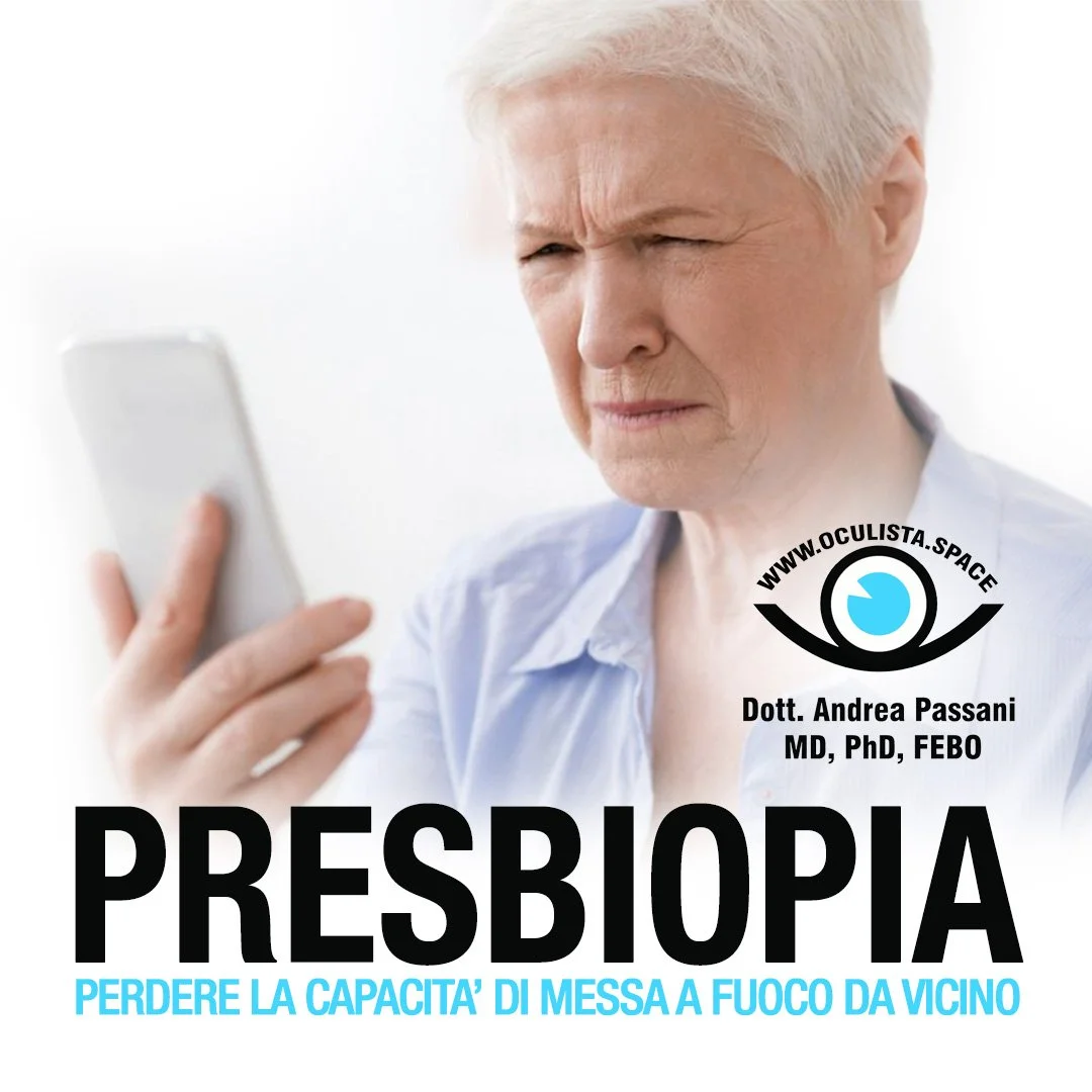 Presbiopia: perdere la capacità di messa a fuoco da vicino