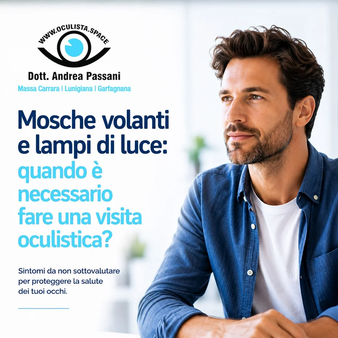 Mosche volanti e lampi di luce: quando è necessario fare una visita oculistica?