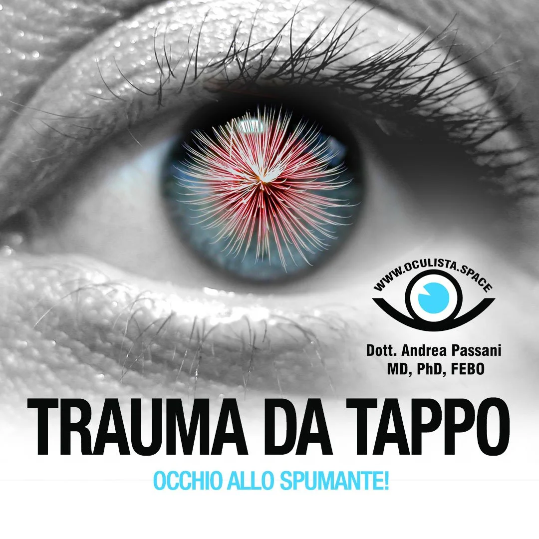Traumi oculari da tappo: occhio allo spumante!