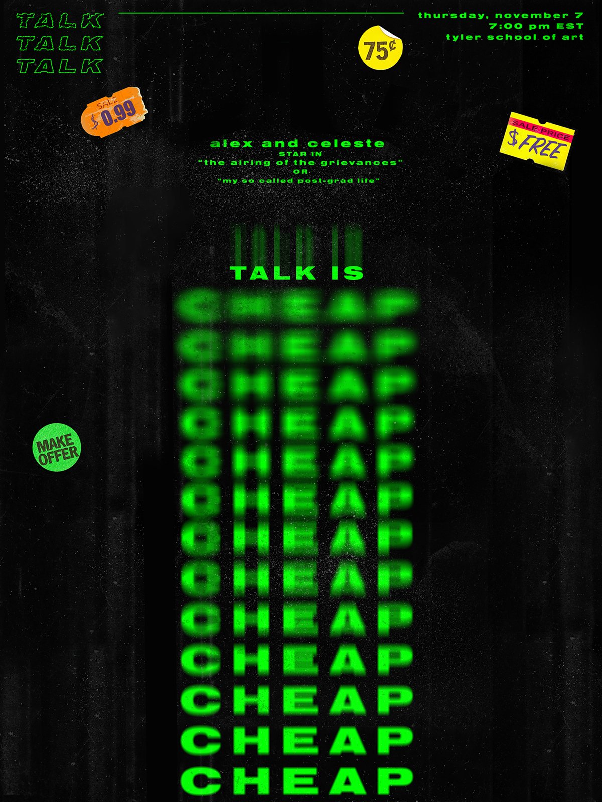 poster promotion artist talk