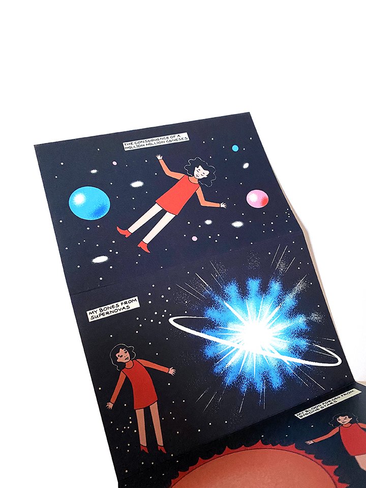 Comic book close-up three