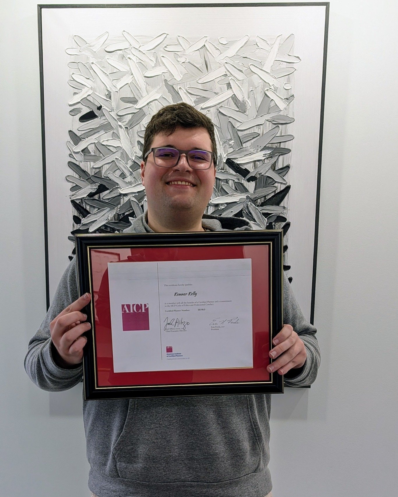 Time to Crow about one of our own! 

Congratulations to Mighty Crow&rsquo;s Konner Kelly on officially receiving his American Institute of Certified Planners (AICP) Certification . We are incredibly proud of his dedication in passing the difficult ex