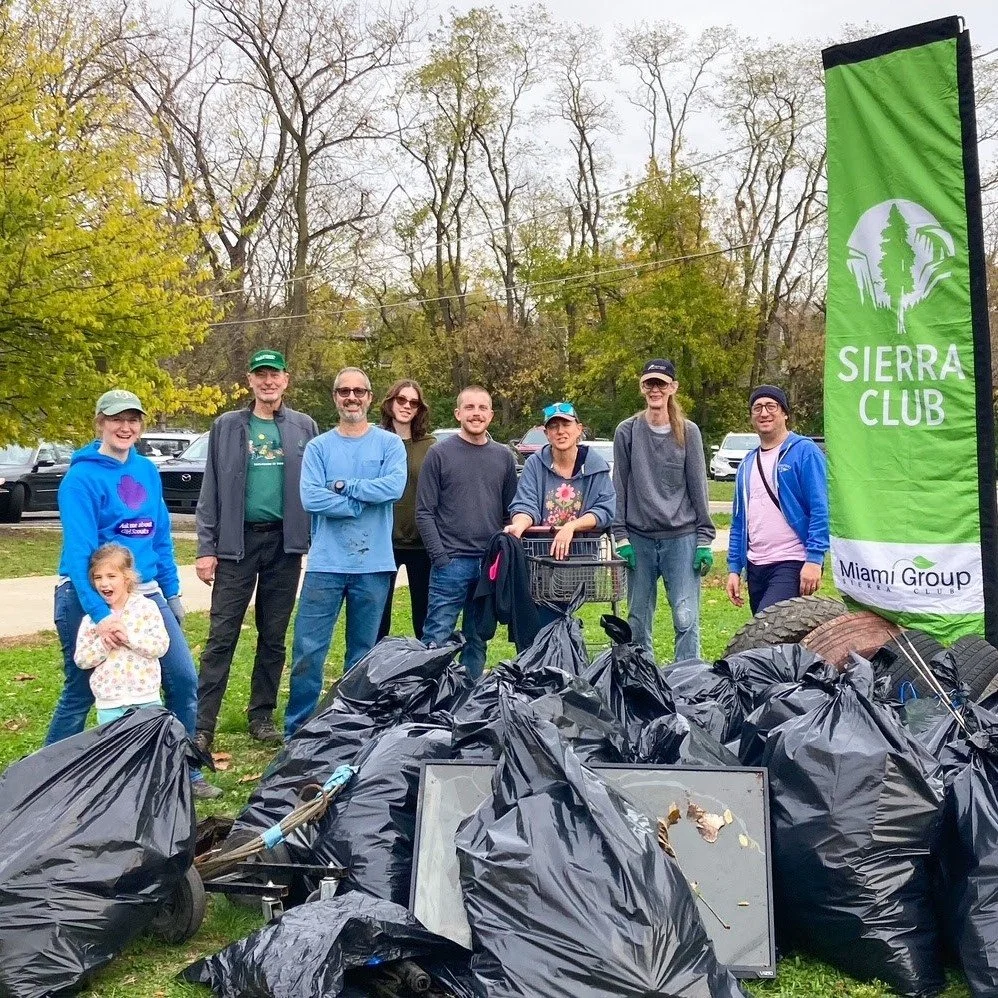 A big congrats and thank you to Mighty Crow's Mike Kocinski who spent part of his Thanksgiving weekend participating in @flowcolumbus's Black Friday Clean Up! He reports that volunteers cleaned up more than 1,300 pounds  of trash from play areas, woo