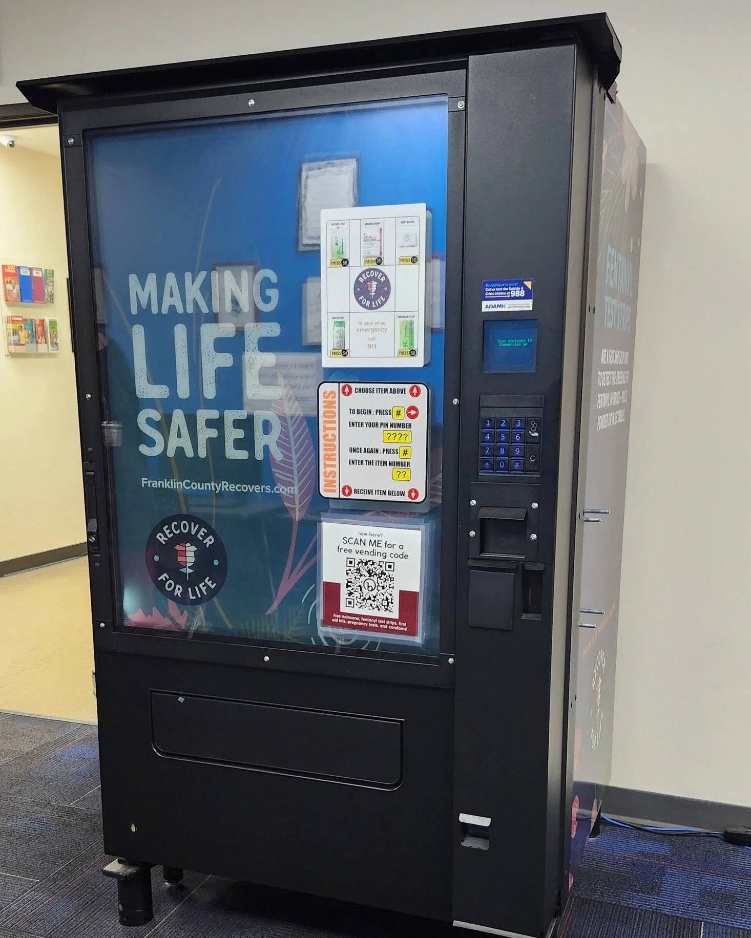 Here's some great information for Prevention Month (and the rest of the year too)!

@franklincountypublichealth (FCPH) currently operates four life‑saving overdose and infectious disease prevention vending machines throughout the county, where reside