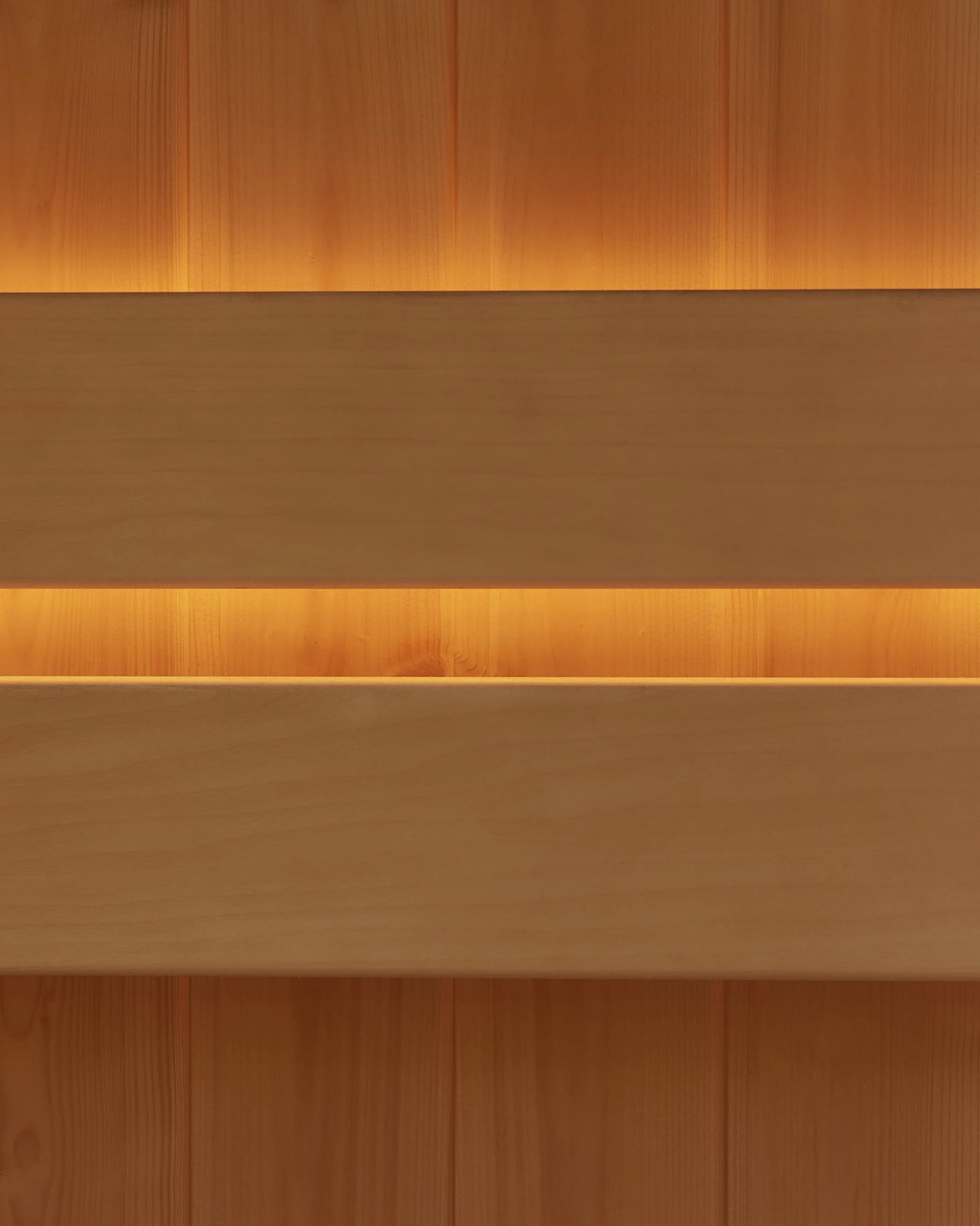 Internal Sauna wood and light image for Saela Sauna commercial photography in Ouseburn, Newcastle upon Tyne UK