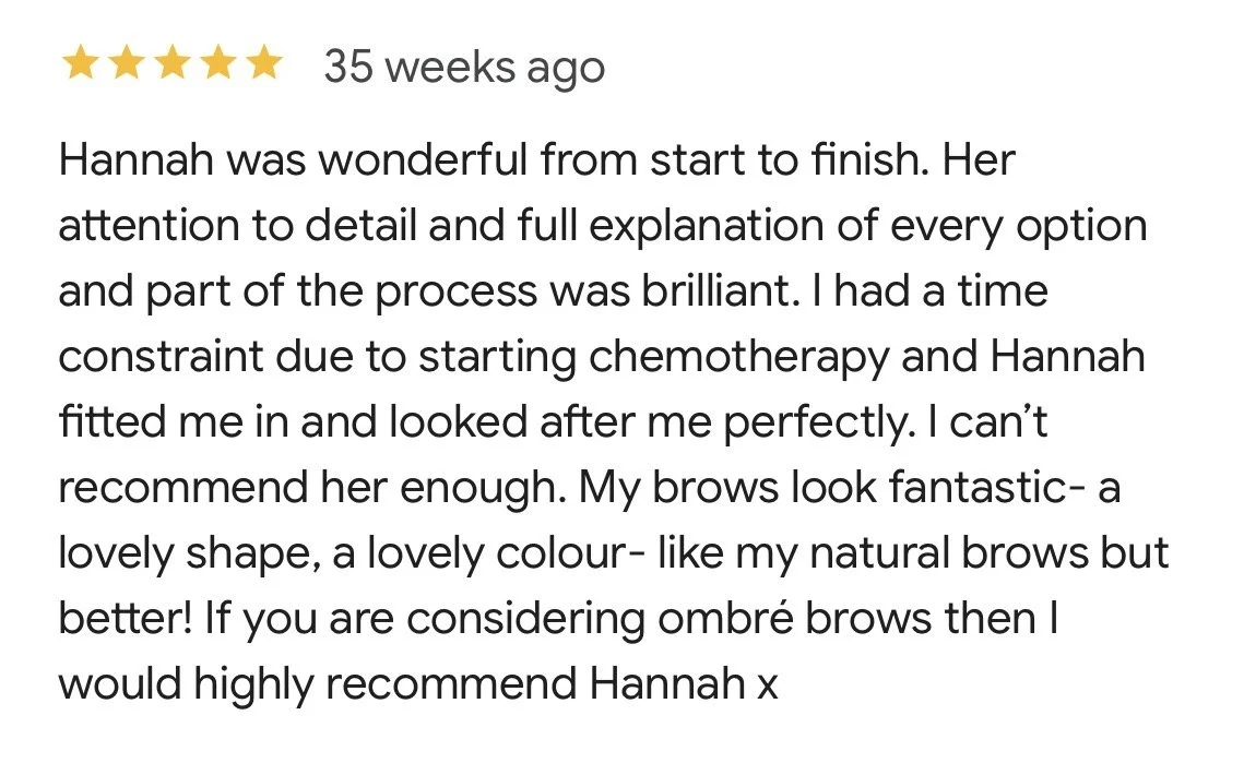 HANNCE Review of Ombre Brows