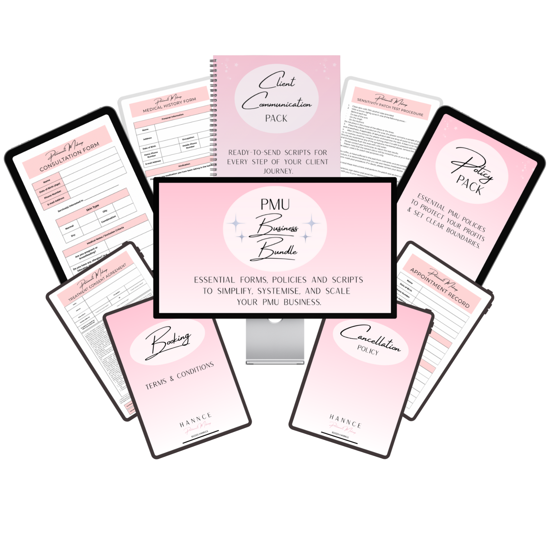 PMU Digital Templates & Guides for Artists | HANNCE — HANNCE Permanent ...