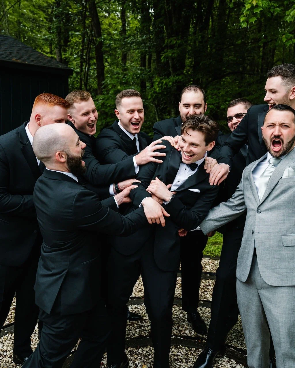 One of the best parts of a wedding are the hours leading up to "go" time. Everyone's a little nervous, but excited. You're surrounded by your closest friends, reminiscing on childhood memories and late-nights in college. It's bittersweet, b