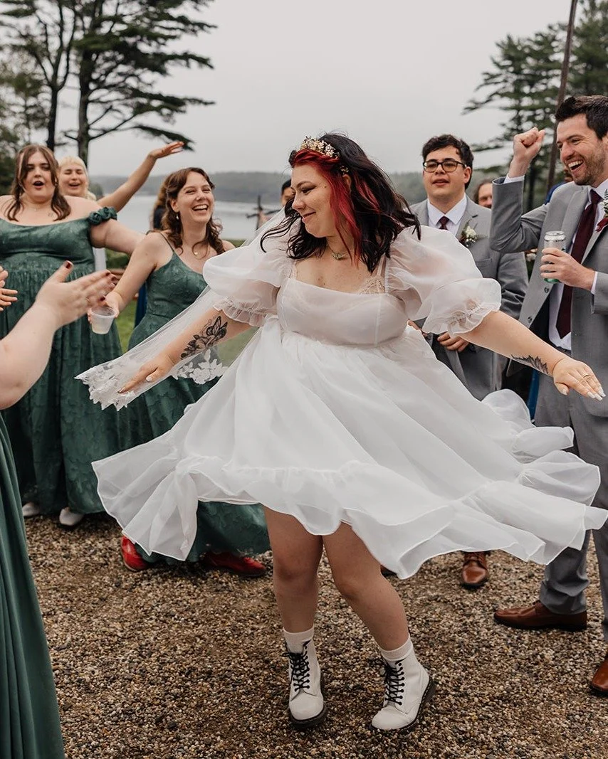 An epic, emo-whimsical wedding for Haley &amp; Jordan.

So much time and love went into this beautiful day, from homemade, ruffled garland and handwoven welcome signs to heartfelt personal vows that left even the staff in tears. 

I'll miss working w