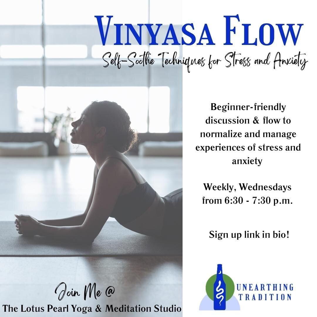 Join me on Feb. 22 for a gentle practice highlighting tools we can use to self-soothe in response to stress and anxiety! Mats, towels, water, and blocks are available at every class. 

#Thelotuspearl #Yoga #meditation #mentalhealth #Yogastudio #jacks