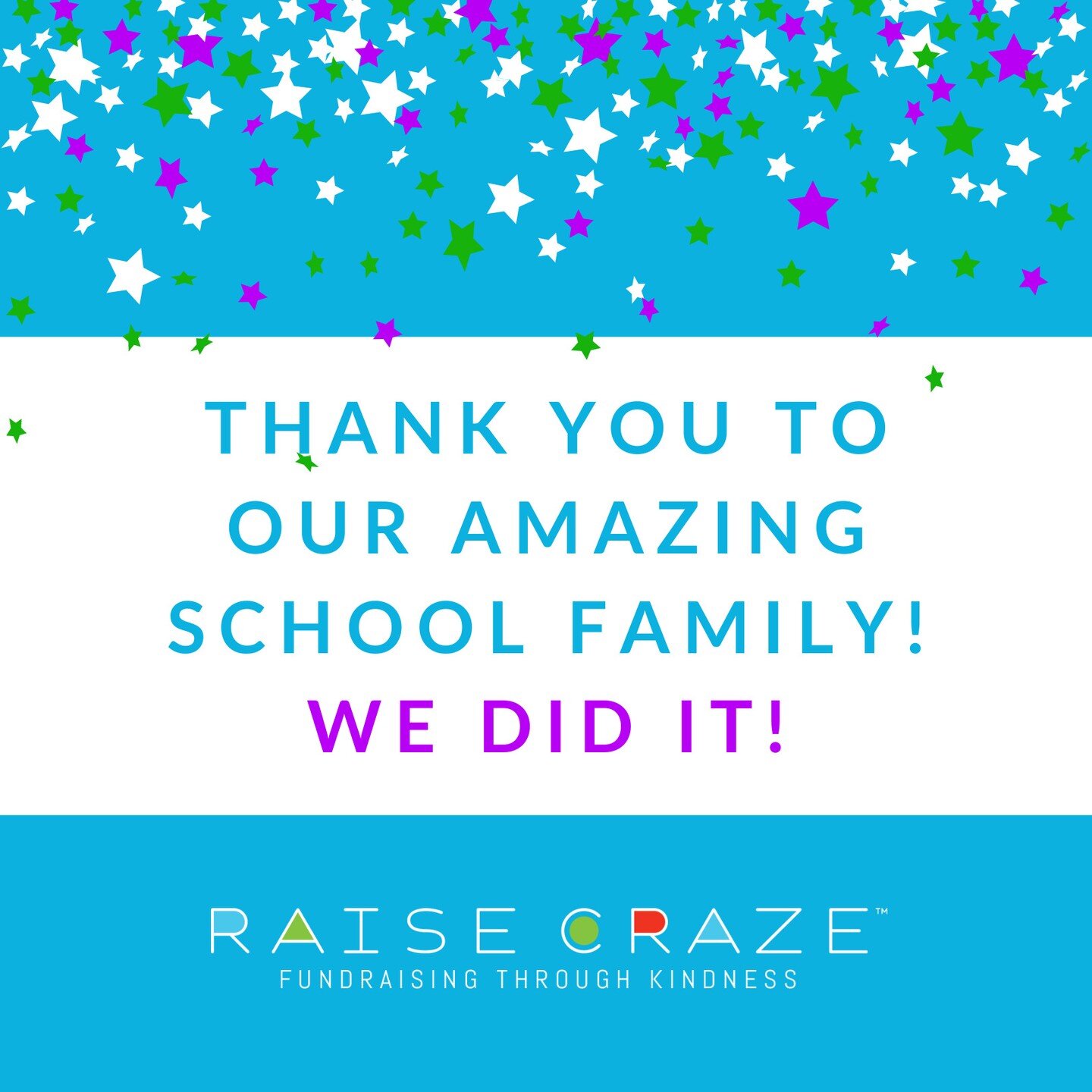 Our Raise Craze fundraiser has ended and we couldn&rsquo;t be more thrilled! Our students completed 🎉470 Acts of Kindness and raised 🎉$19,952! 

A big thank you all who worked so hard to make this fundraiser a success - we couldn&rsquo;t have done 