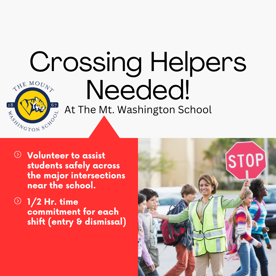 Crossing Helpers Needed!