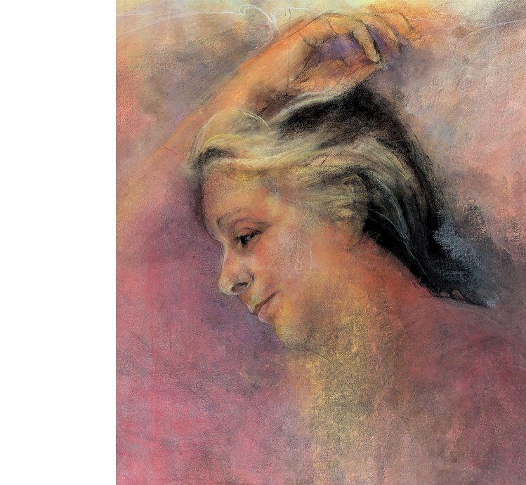 Joan Oil and pastel on canvas 45” x 50”