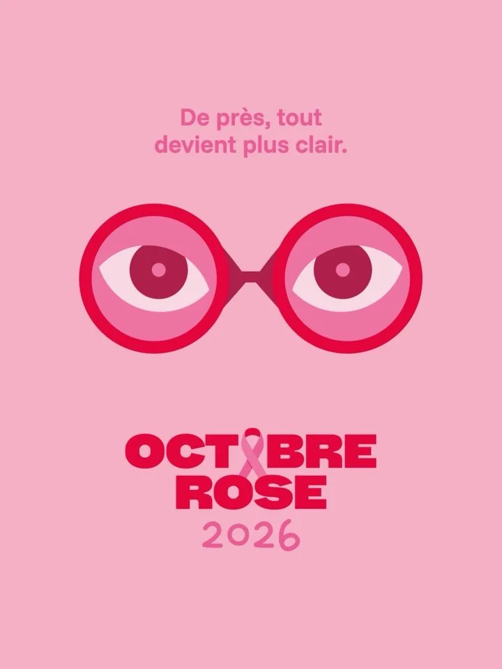 Cette ann&eacute;e, @villedepontarlier m&rsquo;a confi&eacute; sa campagne Octobre Rose 🎀
Carte blanche du concept au slogan. 
J&rsquo;ai eu envie de mettre en avant le d&eacute;pistage. Une paire de jumelles pour aller voir de plus pr&egrave;s. D&e