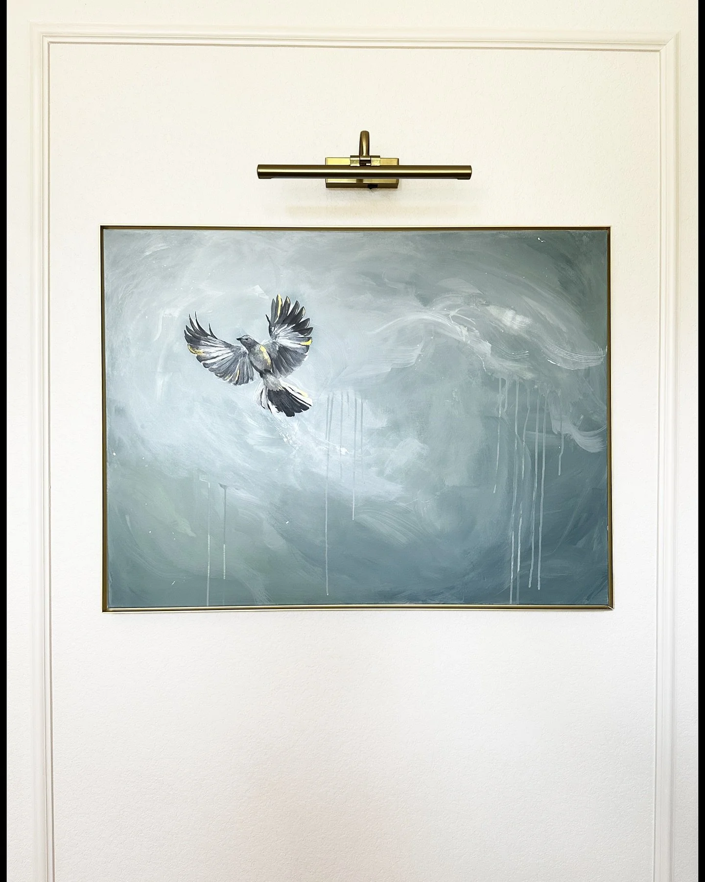 Journey to Peace &mdash; a meaningful addition to any collection, this piece invites quiet reflection on the hope that exists in the midst of loss.

Half of the proceeds of this painting will be donated to TEXSAR Texas Search and Rescue who at the re