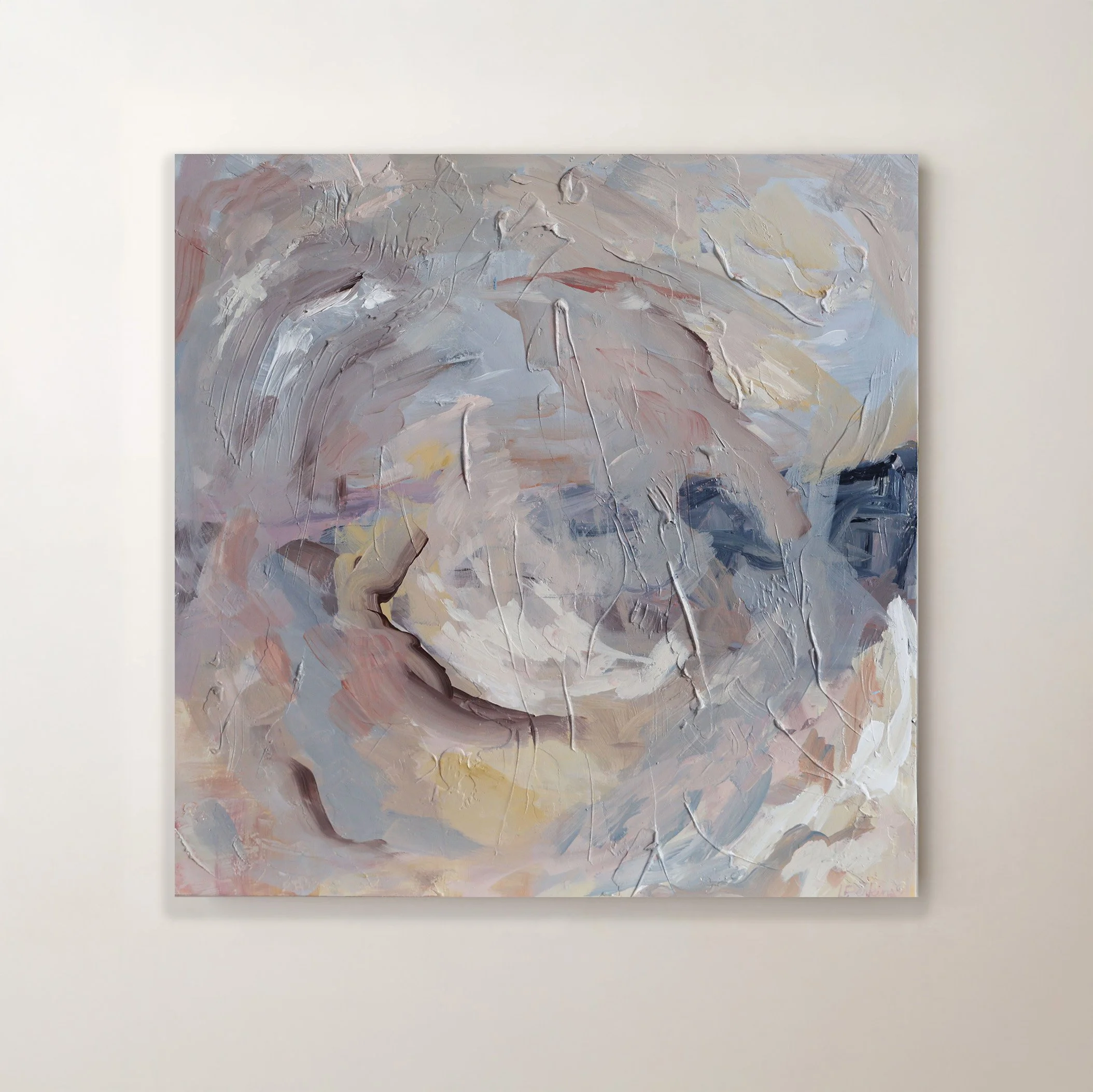 Find Peace 16" x 16" x 1.5" Acrylic On Birchwood Panel