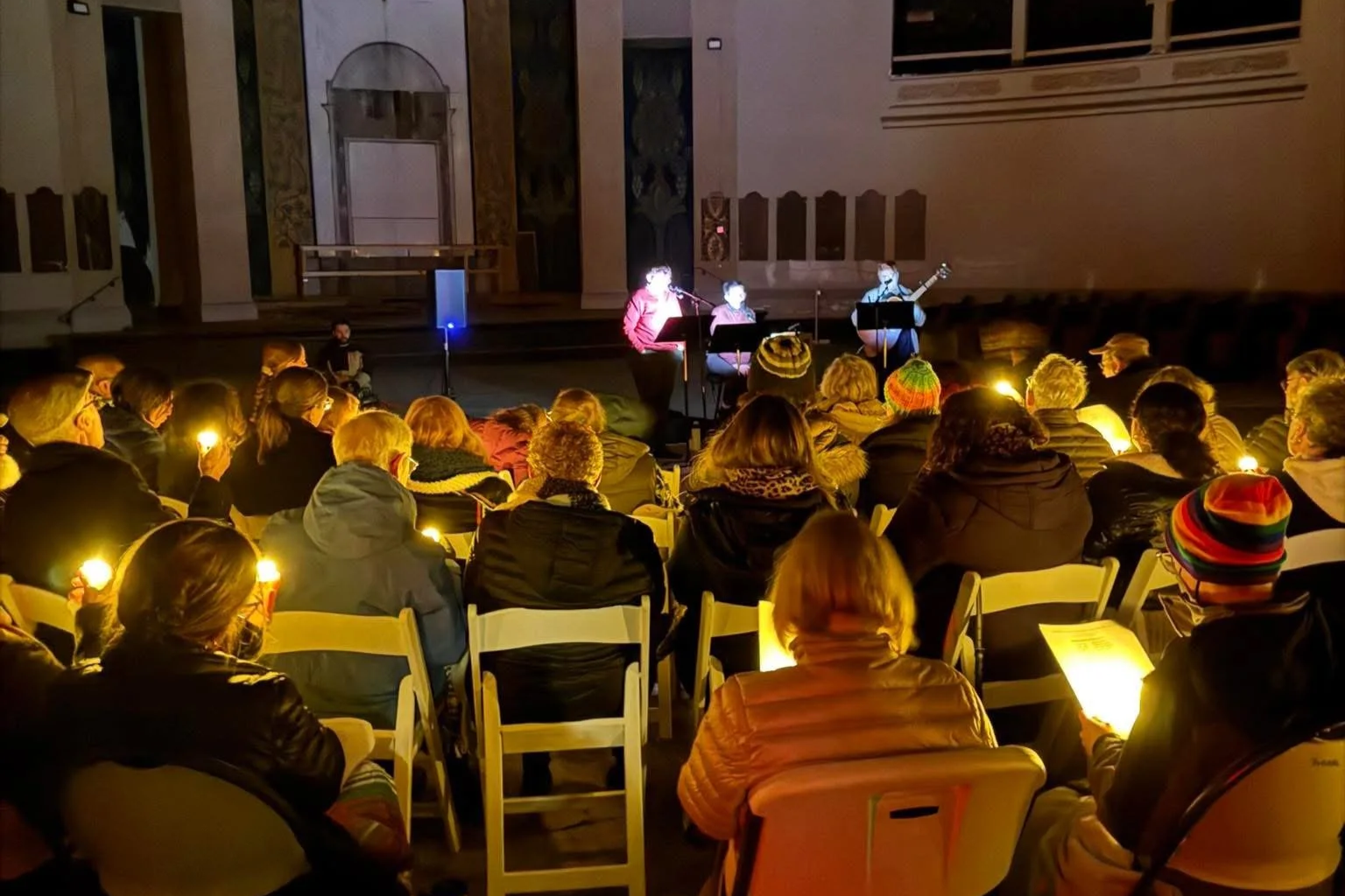 A moment of remembrance at the first ever Nonbinary Cantors' Concert in Pittsburgh, PA