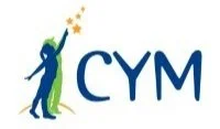 CYM logo featuring a stylized figure with a star over their hand next to the acronym CYM.