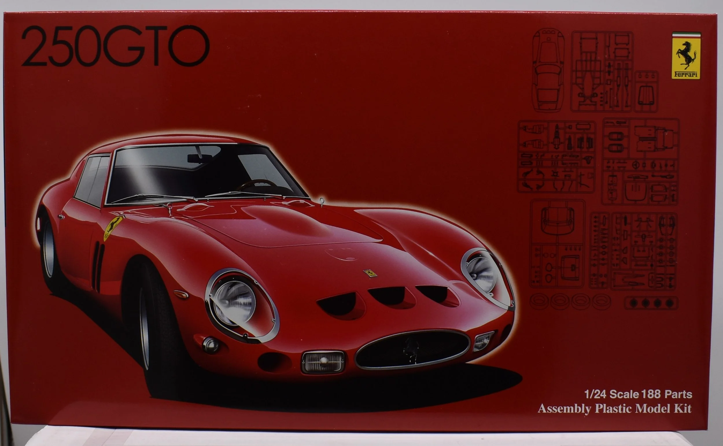 Fujimi 1/24 Ferrari 250GTO w/photoetch wire wheels — Haven Hobby