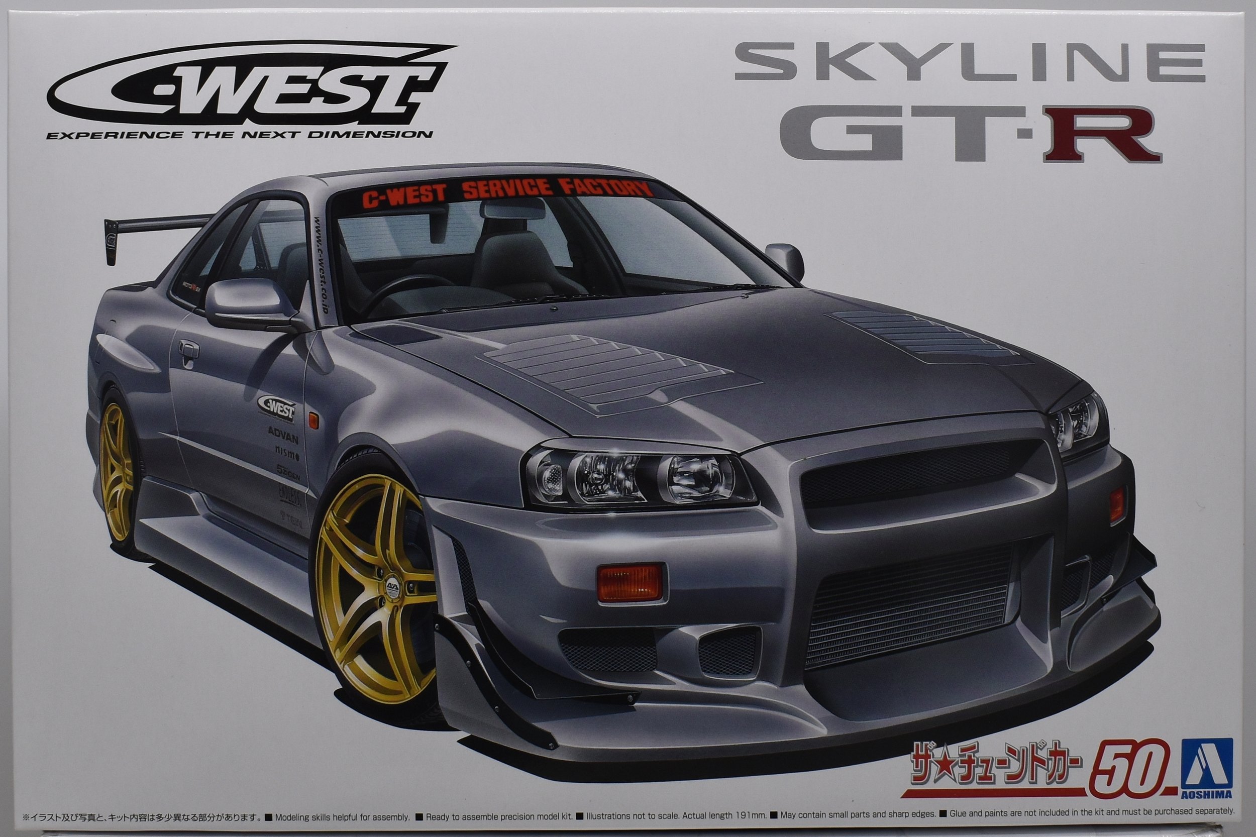 Aoshima 1/24 2002 C-West Nissan Skyline GT-R R34 — Haven Hobby