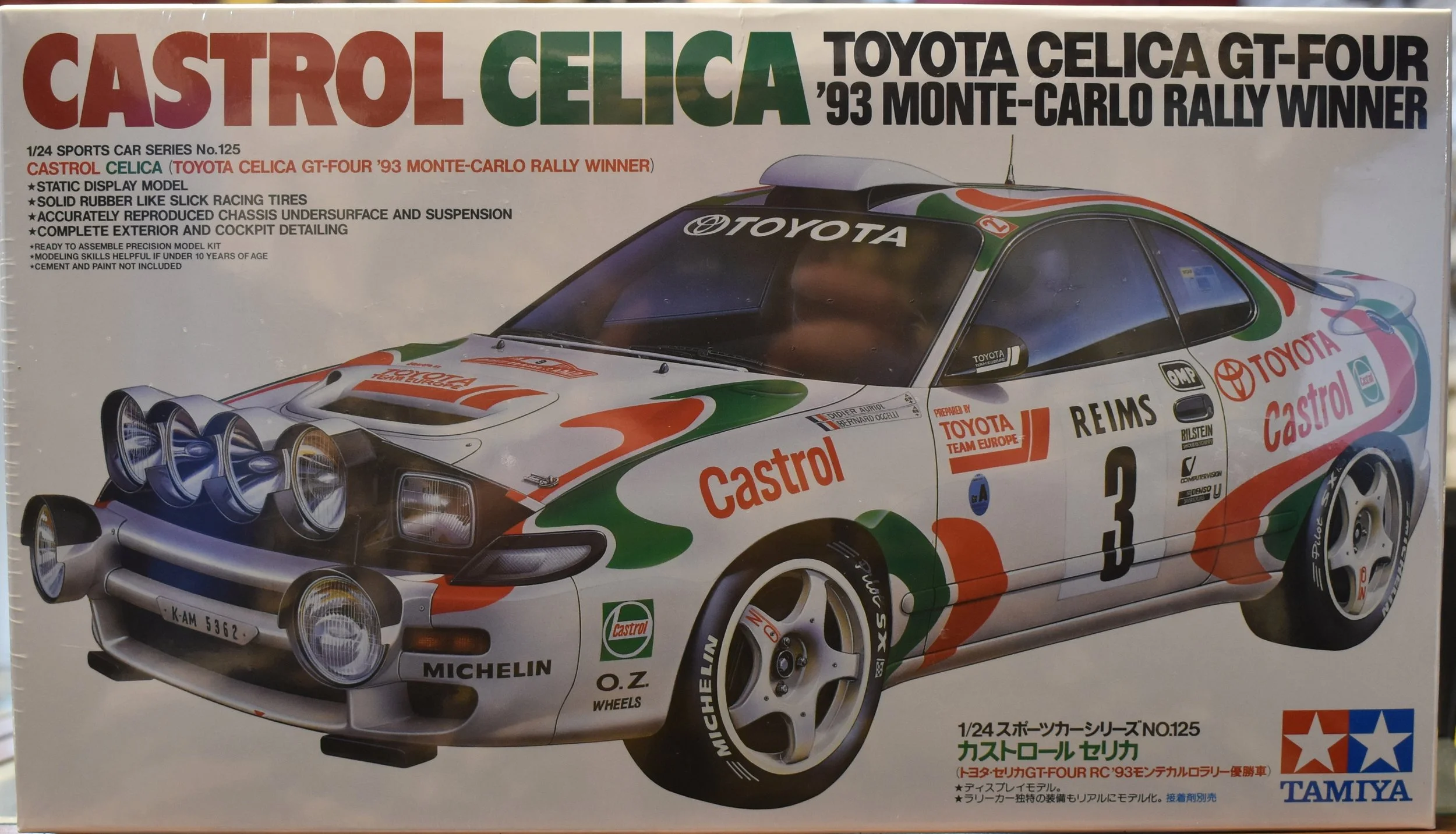 Tamiya 1/24 1993 Castrol Toyota Celica GT-Four WRC Monte Carlo Winner