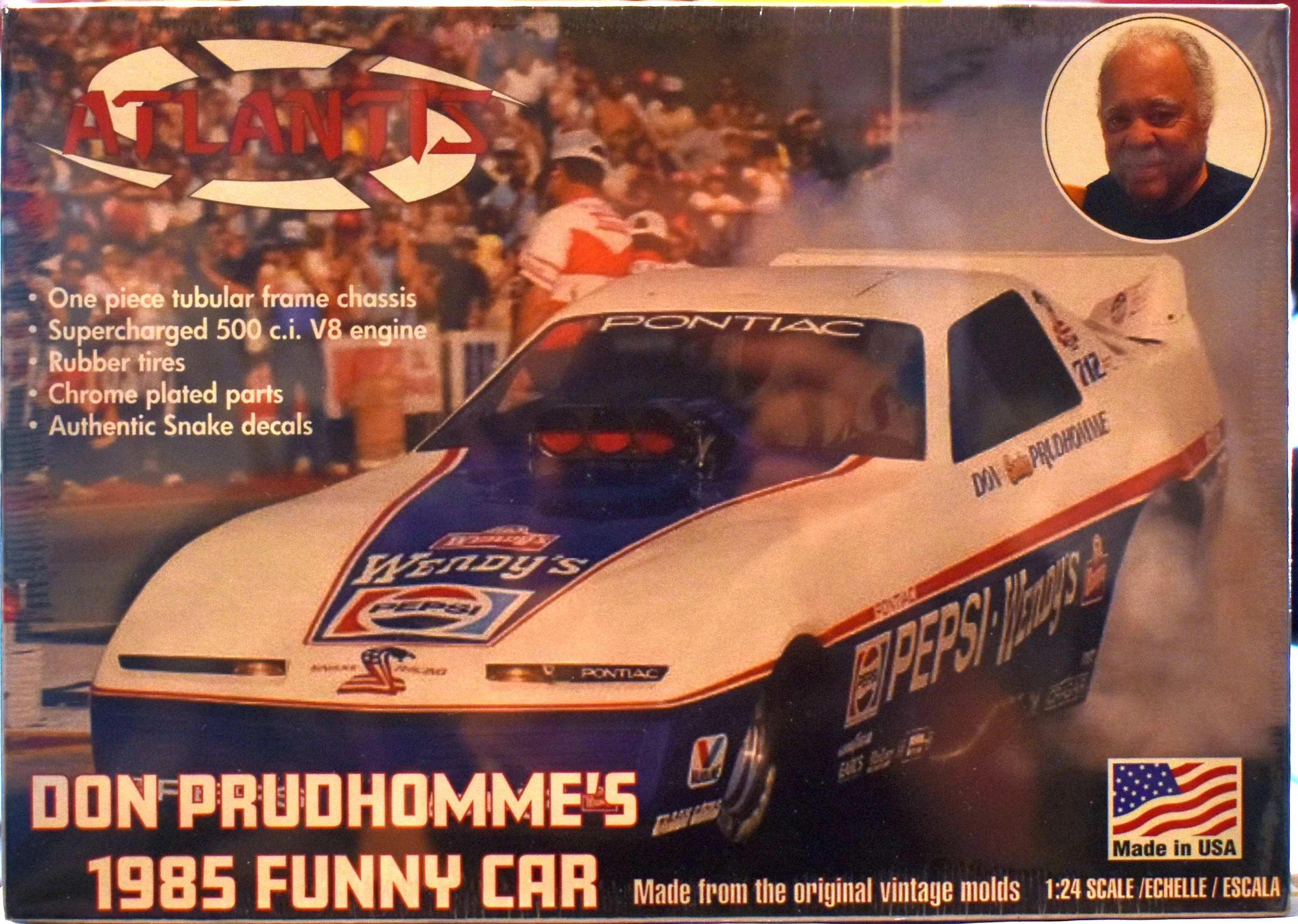 Atlantis 1/24 1985 Don Prudhomme Pontiac Trans Am Pepsi Funny Car