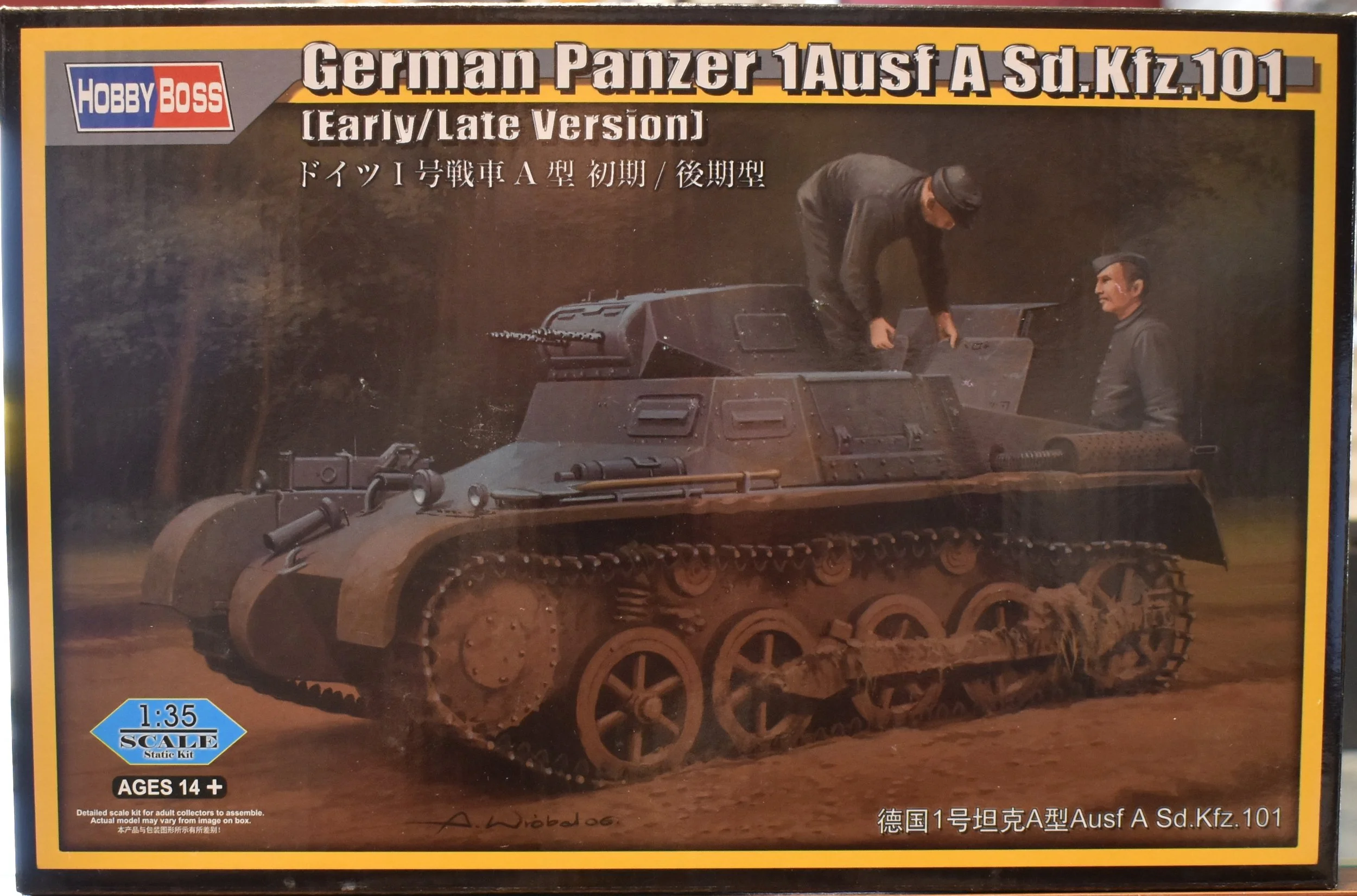 Hobby Boss 1/35 German Panzer 1Ausf A Sd.Kfz.101(Early/Late Version)