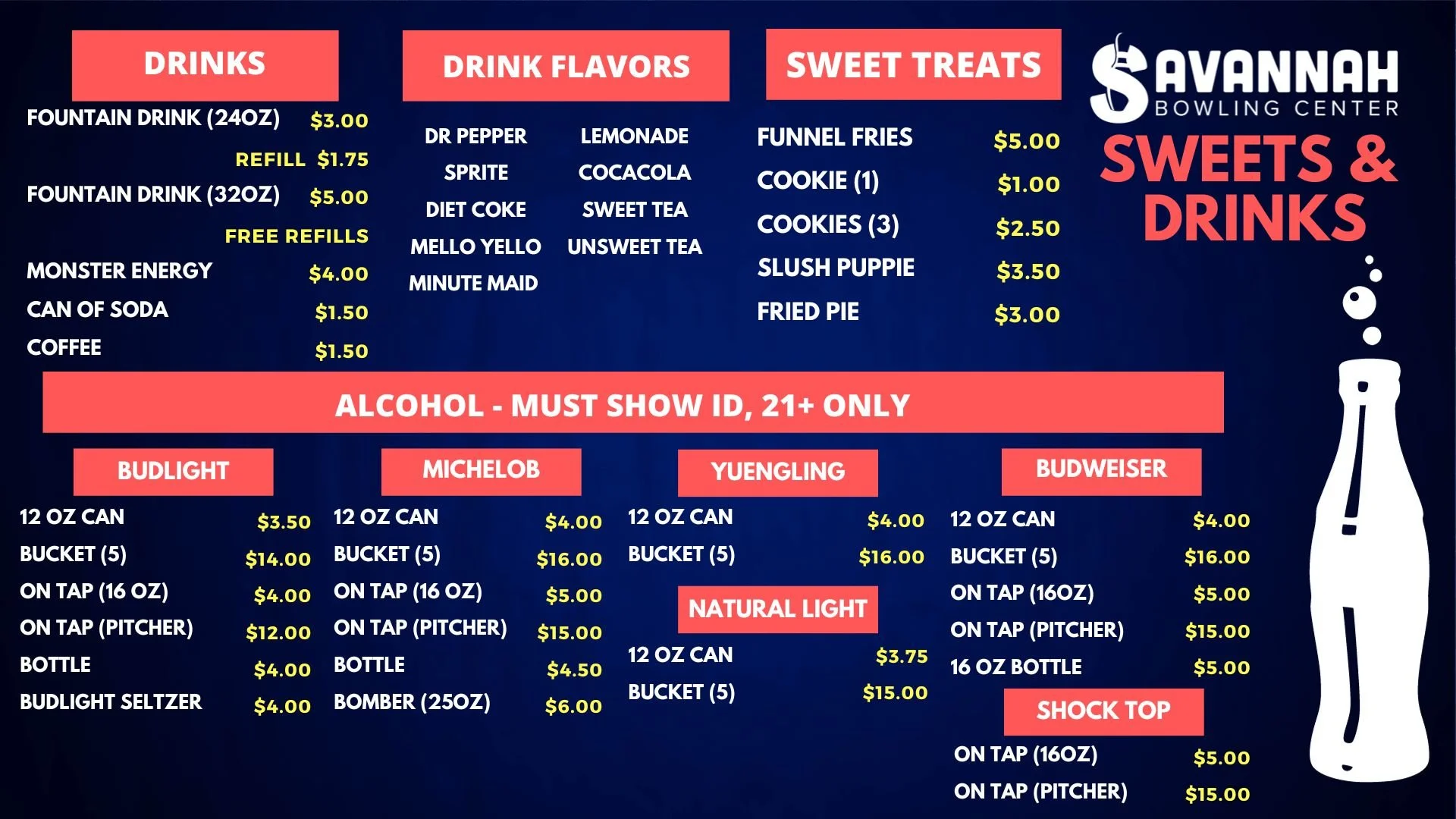 Food — Savannah Bowling Center