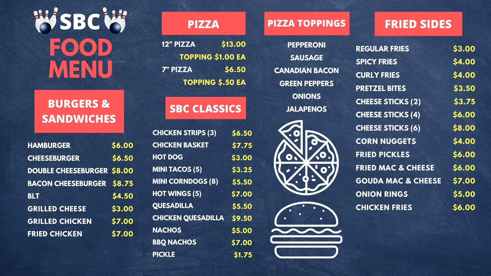 Food — Savannah Bowling Center