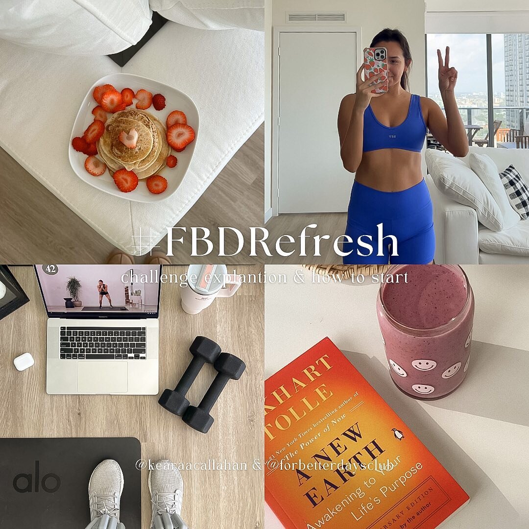 i have been in a funk / slump / out of a routine for a few weeks now (and i know a lot of you have been telling me the same thing) so i wanted to create a little challenge to help us refresh our lives, habits &amp; routines to help route us back on t