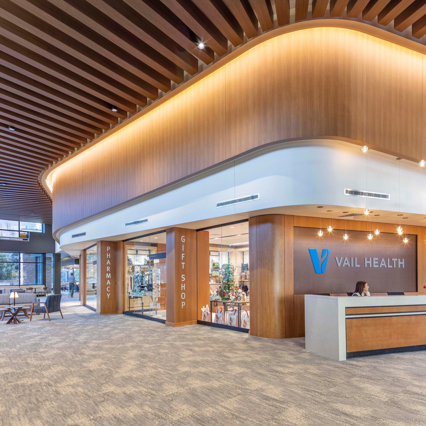 We love this combination of texture and tone. 

#healthcaredesign #ceilingdesign