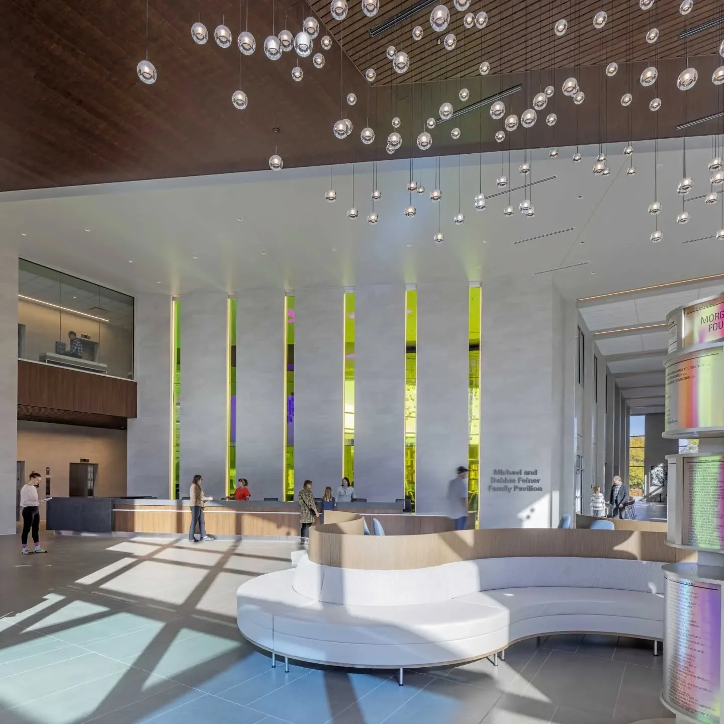 The National Jewish  Center for Outpatient Health views of the lobby, this project also includes laboratory space, pharmacy, and infusion departments. 

#interiordesign #healthcare