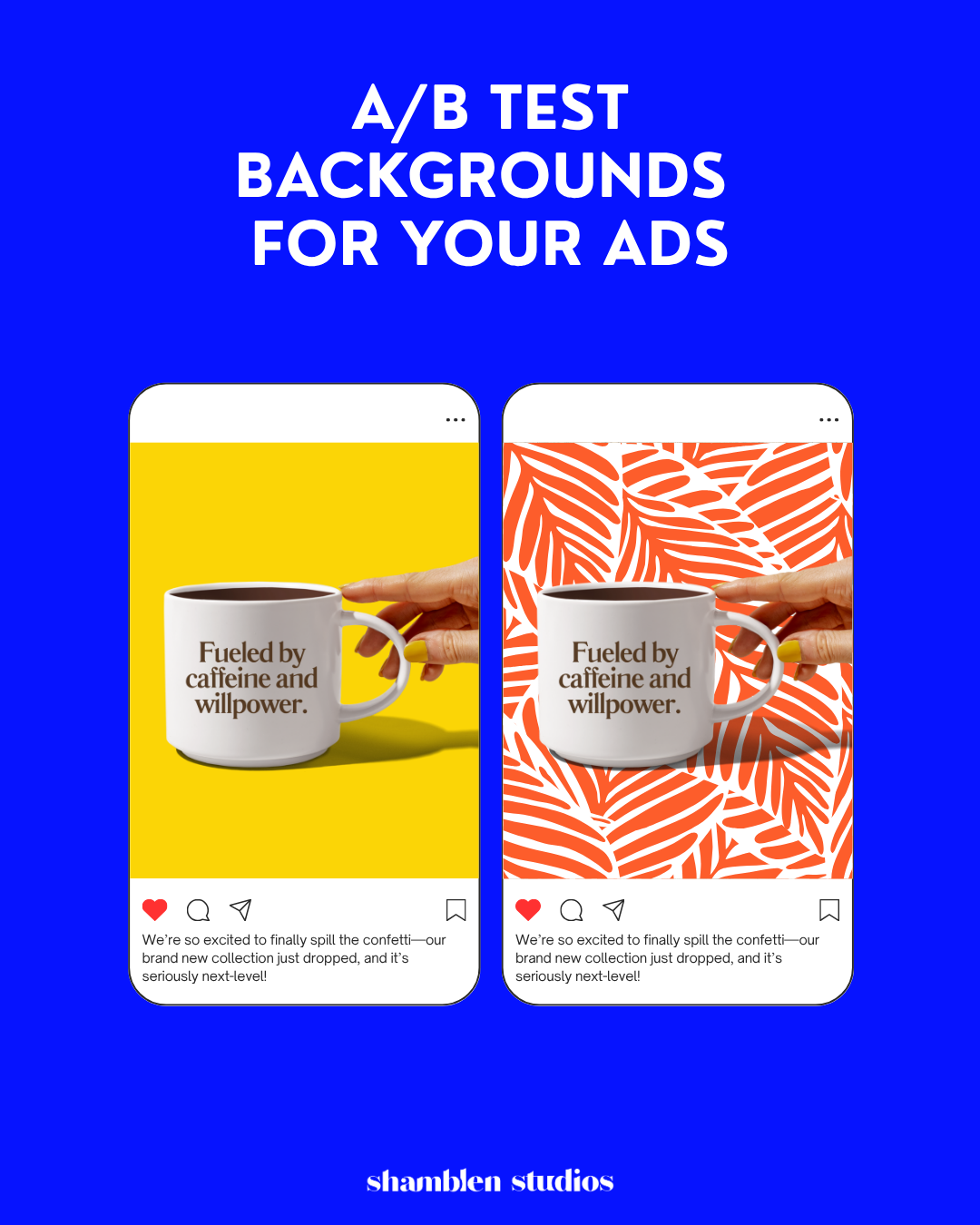 Coffee Mug Canva Template featuring a female hand holding a stylish coffee cup with editable text for content creation and marketing for small businesses and entrepreneurs.