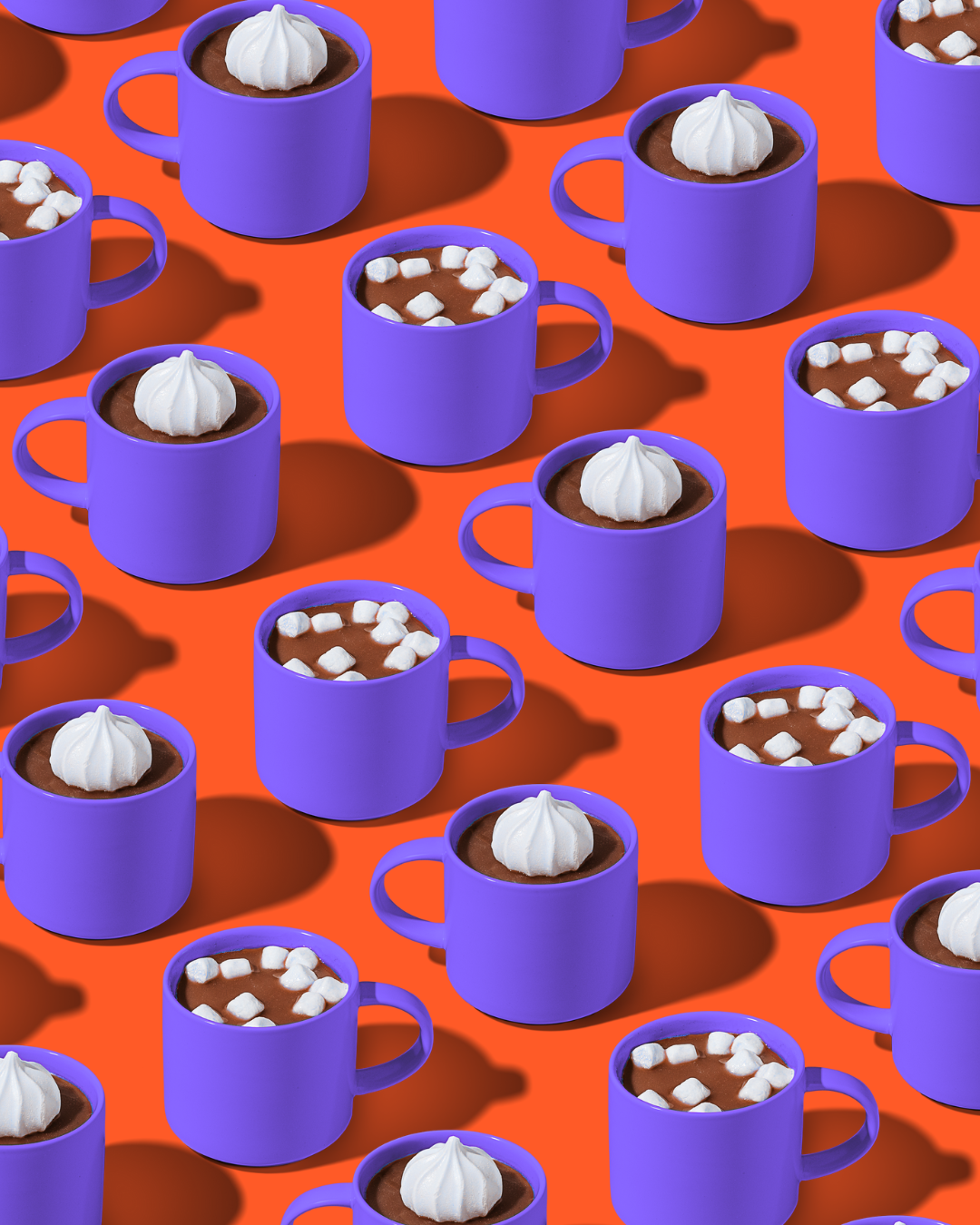 Hot Cocoa Background Pattern