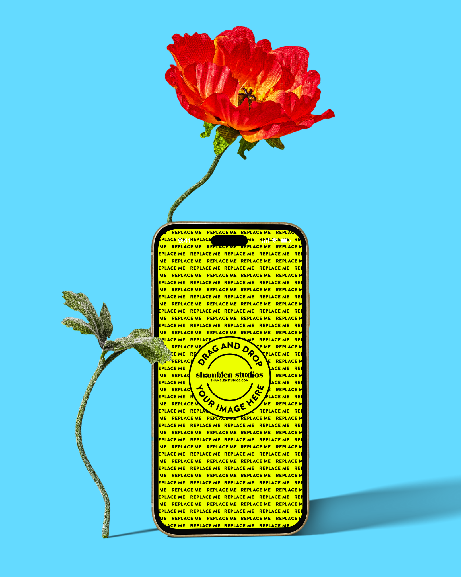iPhone Mockup with Flower.png