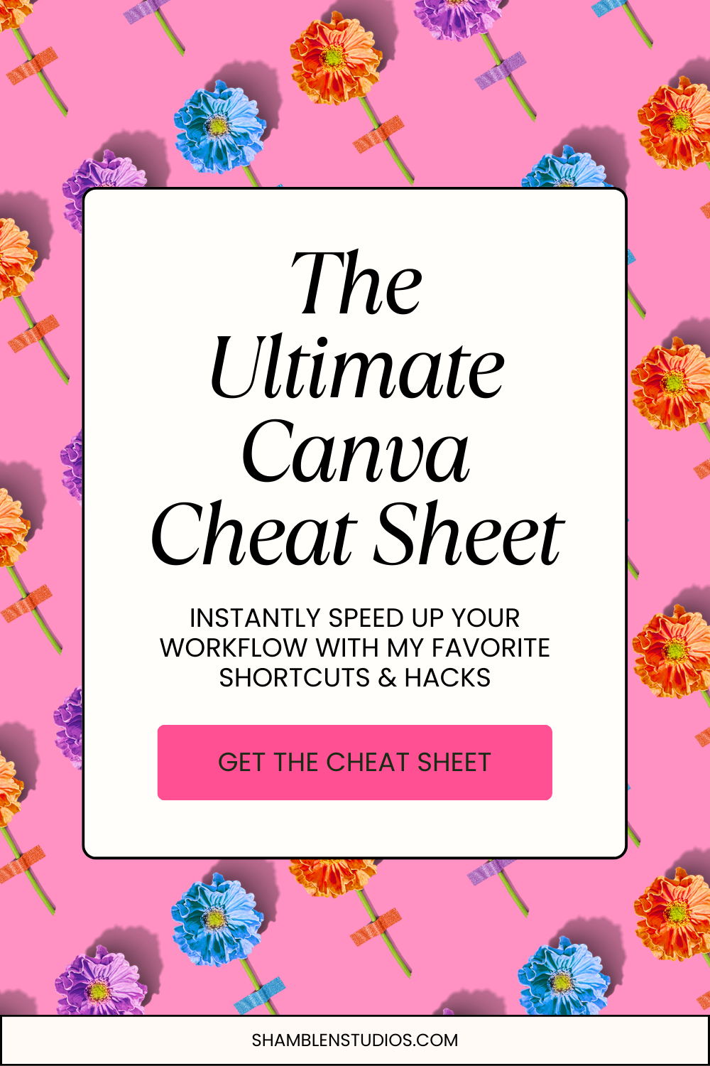 The Ultimate Canva Cheat Sheet by Shamblen Studios