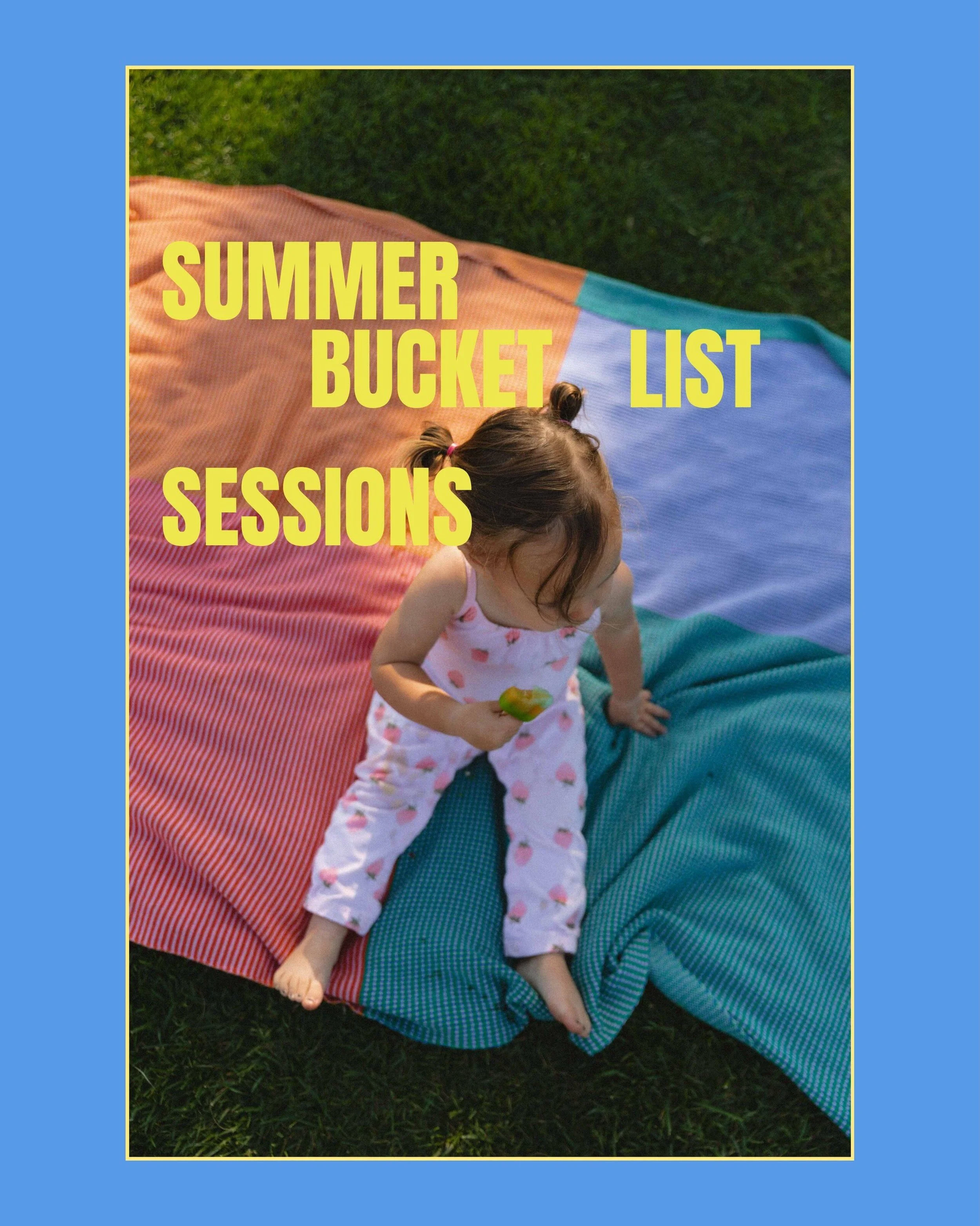 Summer is all about family and fun and nothing says core memories like summer! 

I have a handful of concept-driven sessions open this summer, discounted at $250&ndash;350 depending on location and length. My ideas range from sunset ice cream runs, k