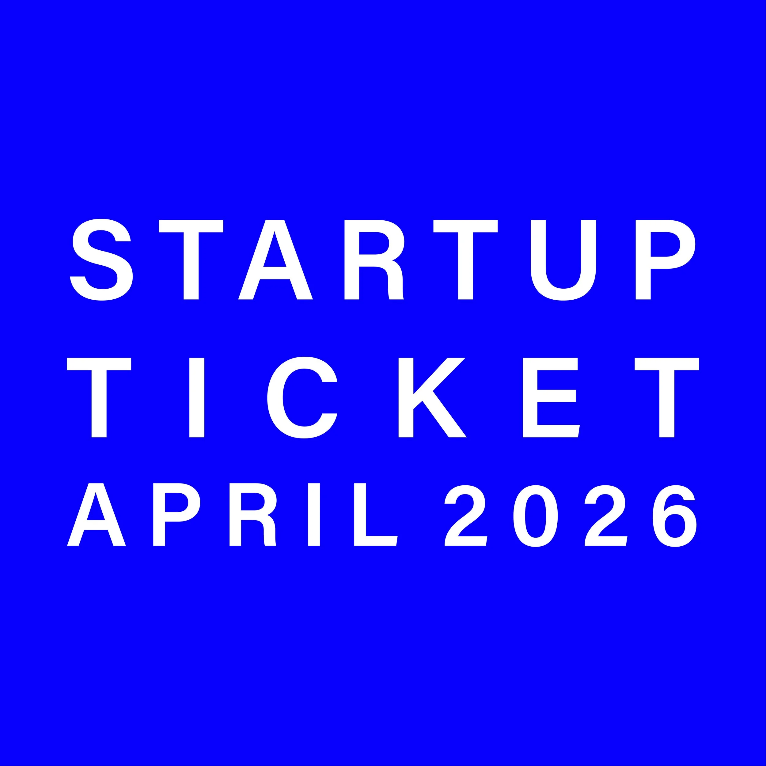 Startup Ticket - Longevity Venture Salon April 2026
