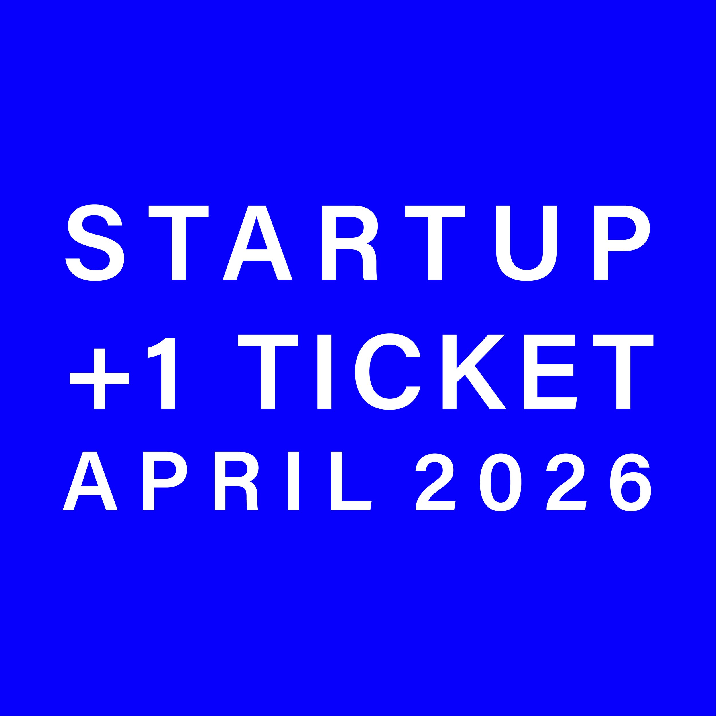 One Add-On to Startup Ticket - Longevity Venture Salon April 2026