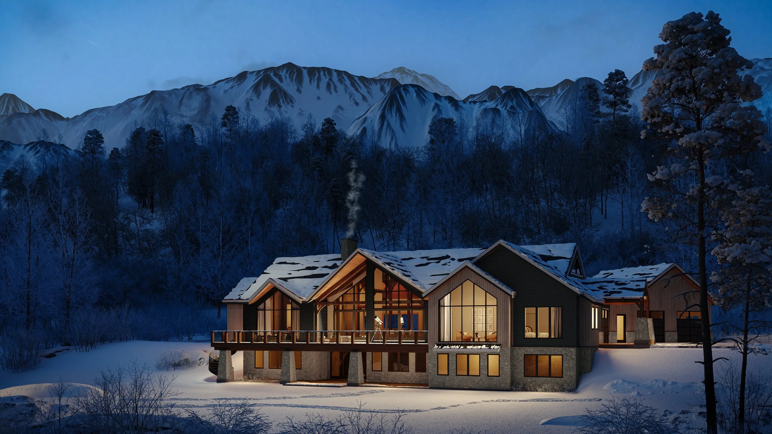 Post and Beam Mountain Retreat