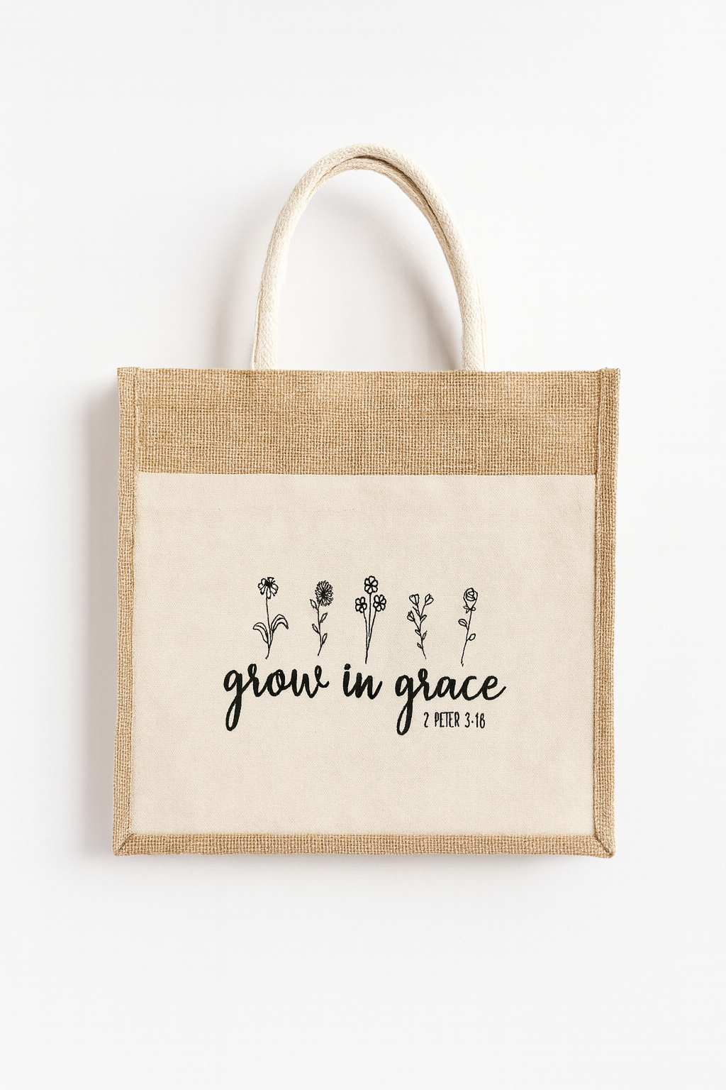 Grow in Grace Market tote | by Counting on Grace