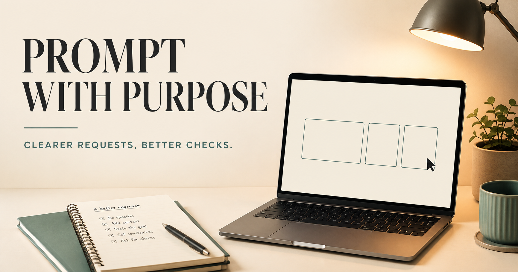How to Prompt ChatGPT and Other LLMs: Clear Requests, Better Checks