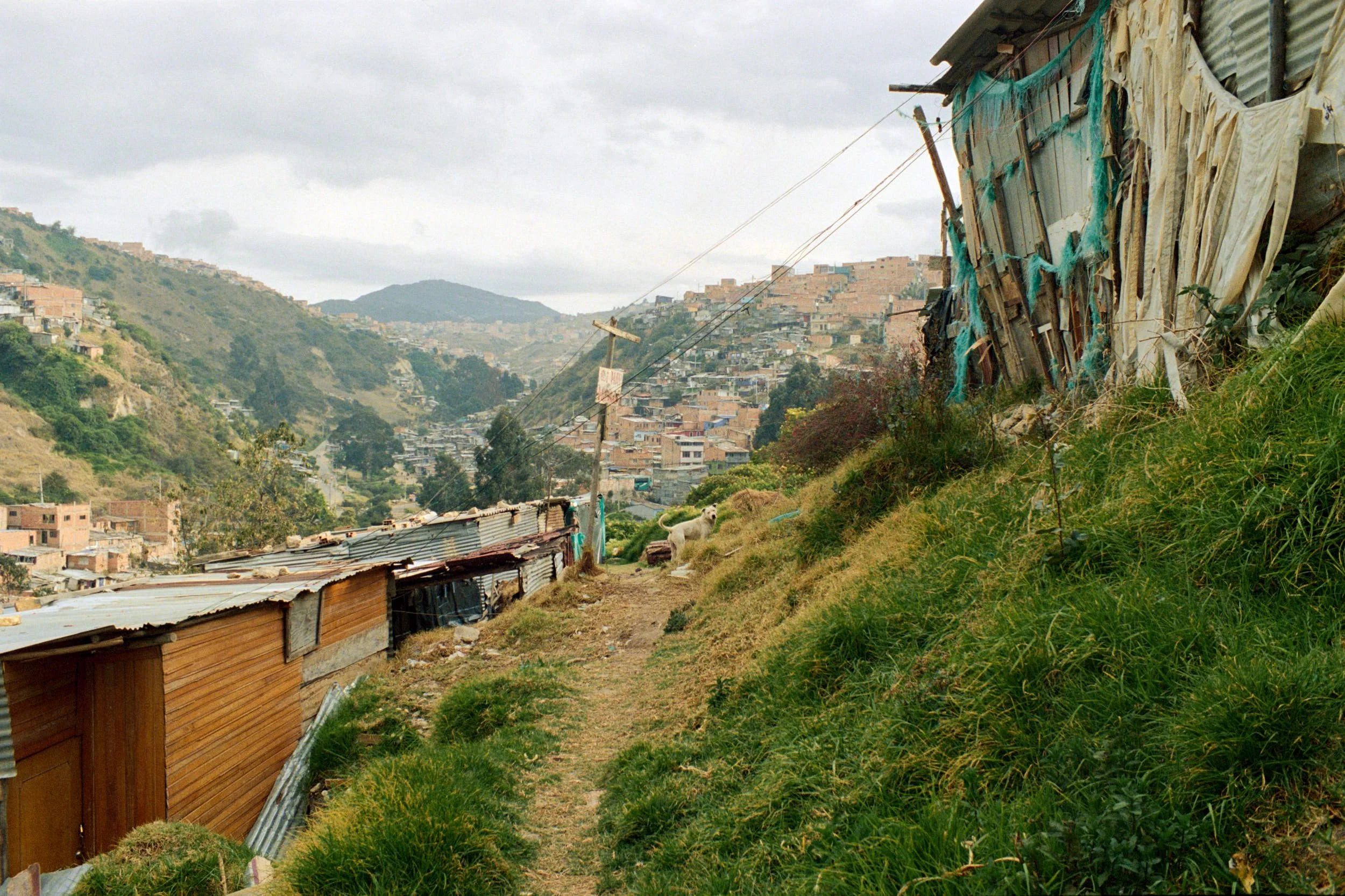 The path leading to the "olla" (drug den led by gangs).  
