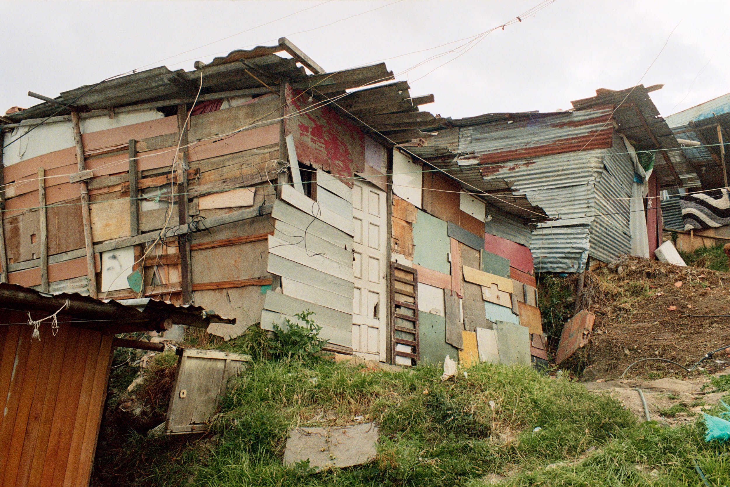 A house showing the resourcefulness in finding materials. 