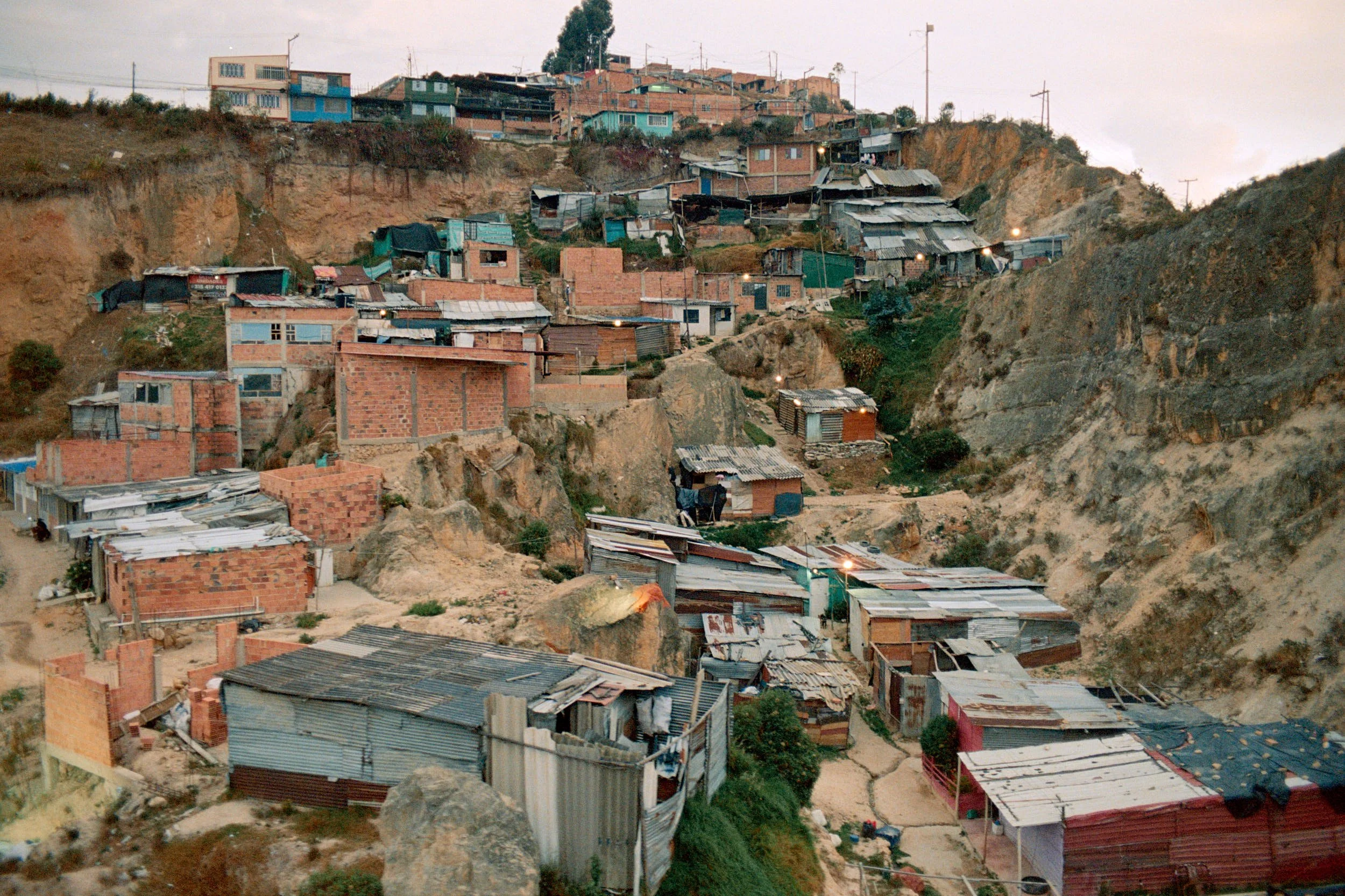 A cliffside settlement of Ciudad Bolívar.  