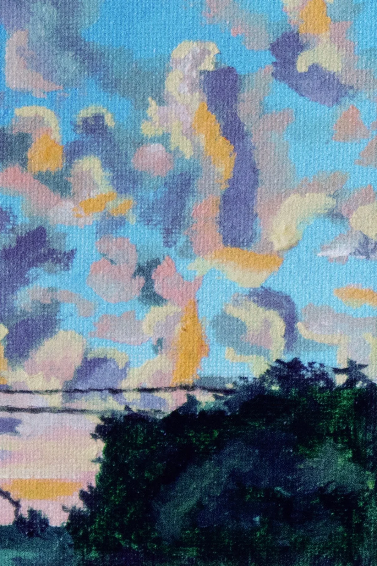 "Passenger's View of Yale" 4"x6" Giclée Art Print