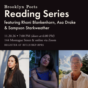 Brooklyn Poets Reading Series 11.20.26 at Brooklyn Poets