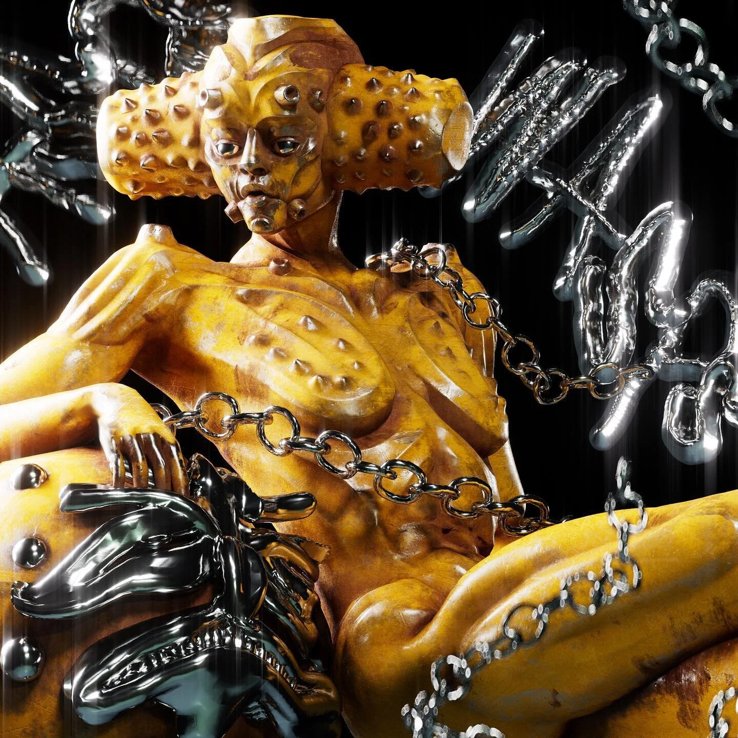 New Render ⚔️ Wasps 🐝.
I used a lot of different tools on this VR sculpt 🦾.
.
.
.
.
.
.
#3d #c4dart #vr #vrdrawing #vrart #adobemedium #shapelabvr #mixamo #octane #redshift #cinema4d #coverart #renderzone #sidefx #graphicplanet #acidgraphix #kaiju 