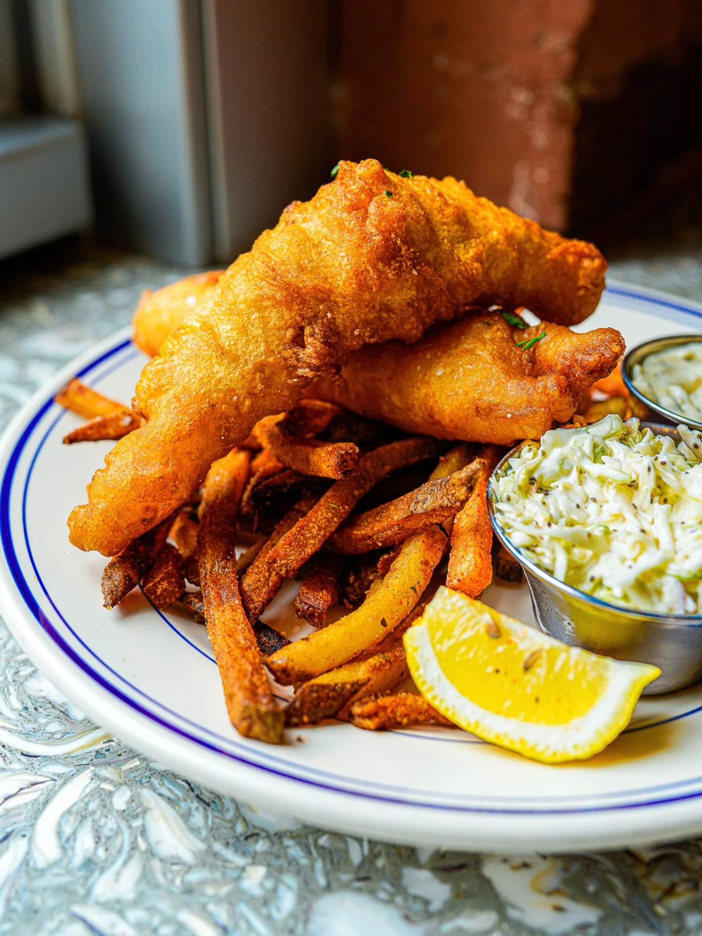 Did you know we cut &amp; batter our fish fresh every single day using daily delivered cod or haddock? 🐟 So every portion of fish &amp; chips is as fresh, crispy, and delicious as it should be! ✨